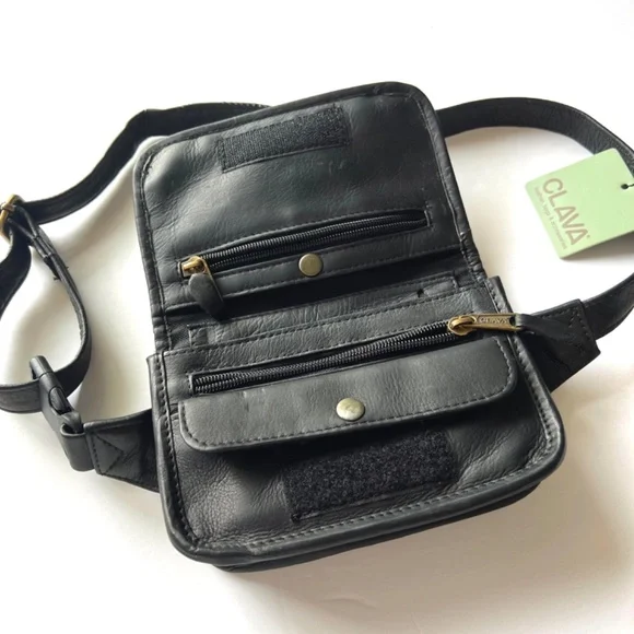 CLAVA LEATHER WALLET WAIST PACK - Summer Travel? Keep it all Together. - Picture 2 of 9